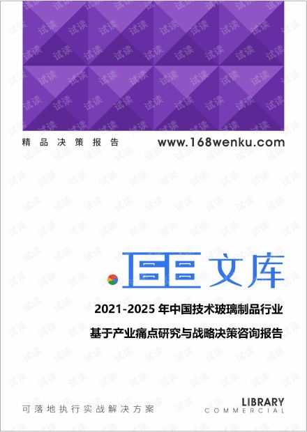 2021-2025年中國技術(shù)玻璃制品行業(yè) 產(chǎn)業(yè)痛點深度解析與戰(zhàn)略決策咨詢報告